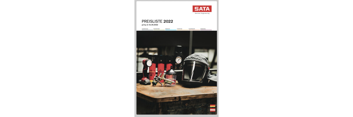 Neue Preise bei SATA-Produkten ab 01.05.2022 - 