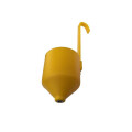 Viskosit&auml;tsmessbecher Kunststoff mit Edelstahleinsatz 4,0 gelb