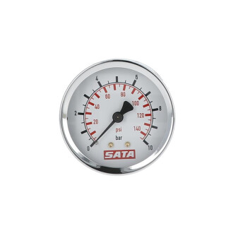 Manometer 0-10 bar, 50 mm f&uuml;r SATA Filterbaureihen 200, 300 und 400, 2K mix - SATA 22046
