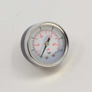 Manometer Anschluß hinten Stahl / Glass D=50 mm 0 - 12 bar a1/8 - PRO K001051