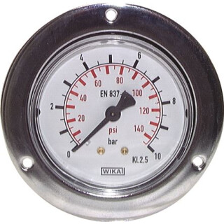 Manometer Fronttafeleinbau D=40 mm 0 - 10 bar a1/8 - PRO K006524